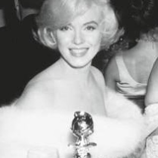 Marylin Monroe at the Golden Globes, 60s.