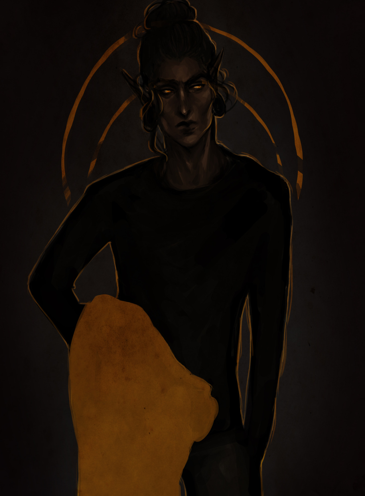 More Redguard/Altmer Vikrolomen. I can’t stop drawing this verse.Vikrolomen belongs