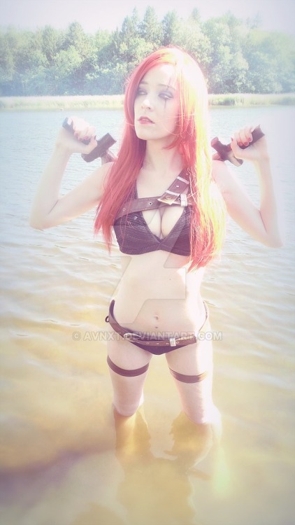 Porn Pics league-of-legends-sexy-girls:  Katarina Cosplay