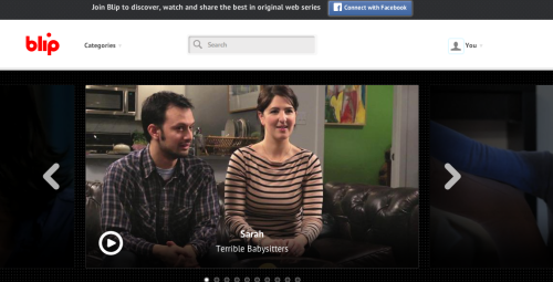 Terrible Babysitters is on the front page of blip.tv! First thing you’ll see when you go there is this screenshot of D'Arcy looking great and me looking like a homeless guy rehabilitating himself!
Watch us on blip right here:...