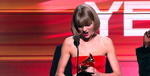 holygraund:Taylor Swift // The first woman in Grammy history to win three awards for Album of the Ye