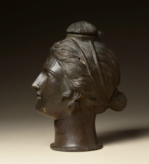 via-appia:Vase in the form of a woman’s head, contained ointment for funerary purpose, inscribed Sut