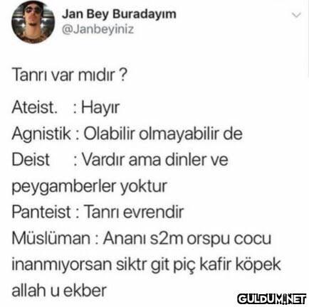 " Jan Bey Buradayım...