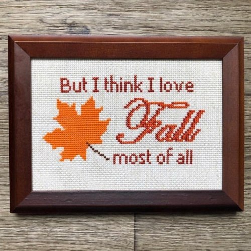 Today started out on the cool side…Fall is definitely on its way! (Pattern and kit available 