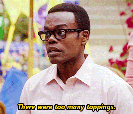 popculturebrain:meatthetrainstation:“You once had a panic attack at a make-your-own-sundae bar.”i fi