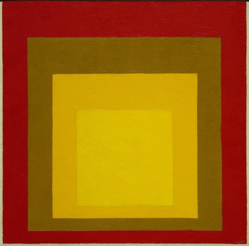 hipinuff:  Josef Albers (German-American, 1888-1976), Homage to the Square, Last Century, 1956. Oil on masonite, 100 x 100 cm.
