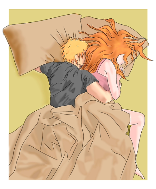 World is hard and mean, but girlfriend is soft and cuddly.That, right there, is Ichigo’s happy place