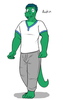 More Texnatsu Side Characters - Gator Edition This time from Diego&rsquo;s route.  From oldest to youngest it&rsquo;s Austin, Sheldon, Diego, and Leonard.  Kinda easy to tell that he&rsquo;s the runt of the family, with all of his brothers being bigger
