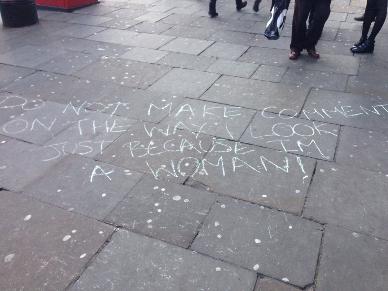 fearwillloose:  Today in town there was this incredible feminism peaceful protest