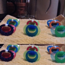 dxmagedlittleboy:  Washed my paci collection