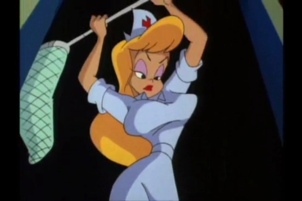 tlrledbetter:  grimphantom:  Hello Nurse making a small cameo on Disney’s The 7D