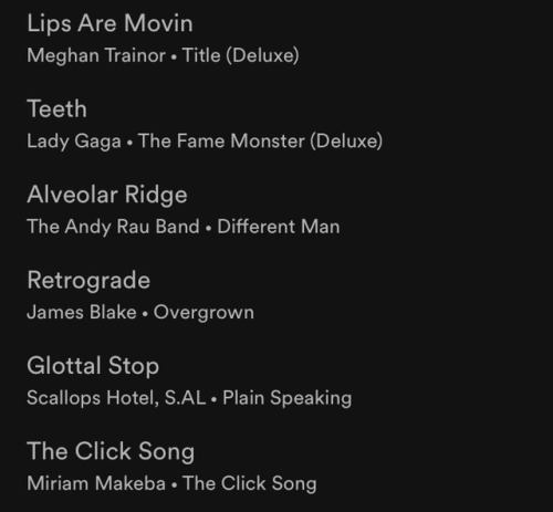 allthingslinguistic: This is an extensive Spotify playlist by Ty Slobe containing 69 songs about pho