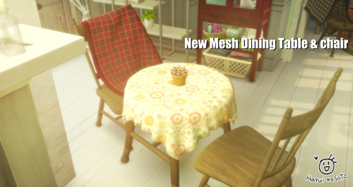 haruinosato:Dining set & PartitionExpansion / Stuff packs required : Base GameDownload / No adsS