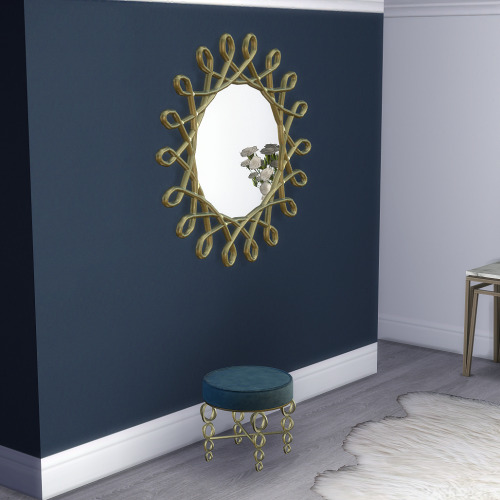 xplatinumxluxexsimsx:xplatinumxluxexsimsx: Swirl Mirror & XO Luxe StoolDOWNLOAD*Patreon early ac