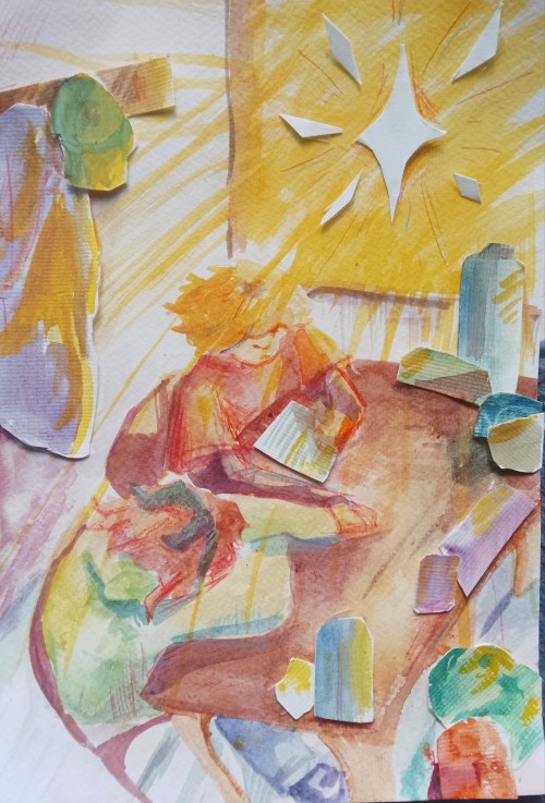Whoever Said There No Layers In Traditional Art Is Lying Just Slap More Paper On That Bitch