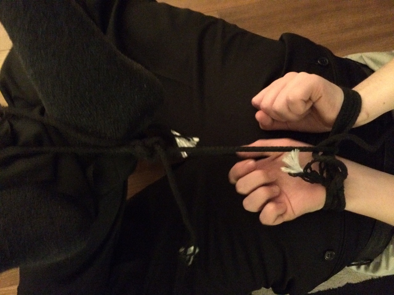 theromancaptain:  sockgagged32:  Part 2! My straight buddy helping me out again with