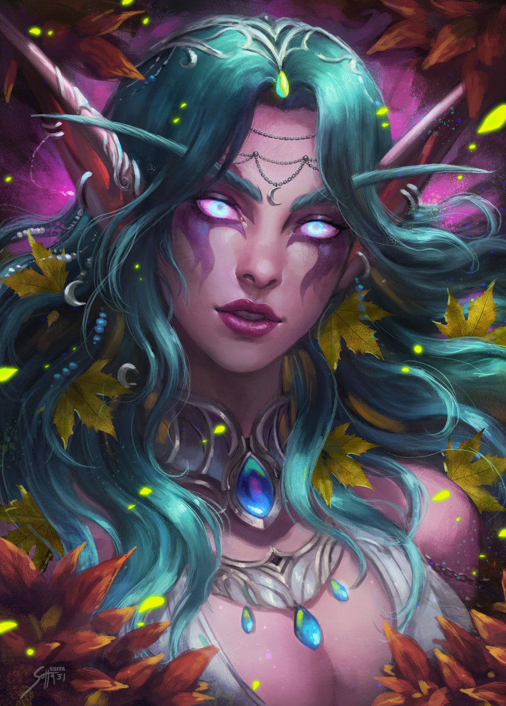 Night Elf Tyrande Whisperwind World Of Warcraft 28 Apr 2018