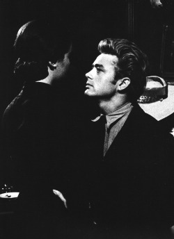 Jamesdeandaily:  James Dean And Elizabeth Taylor On The Set Of Giant, Photographed