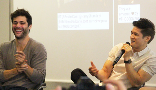 Have some Matt and Harry Pictures from #THOSCon in Paris. Feel free to use any way you would li