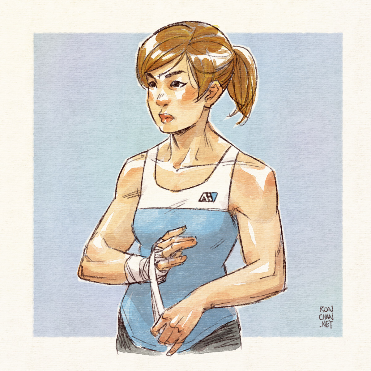rondanchan:  Mass Effect doodle: I like to imagine my Sara Ryder is tough AF, and