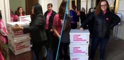 chrissihr:  tayefeth:  micdotcom:   Planned Parenthood reportedly blocked from delivering petitions to Paul Ryan’s office Planned Parenthood volunteers arrived at House Speaker Paul Ryan’s office armed with nearly 90,000 petitions in response to GOP