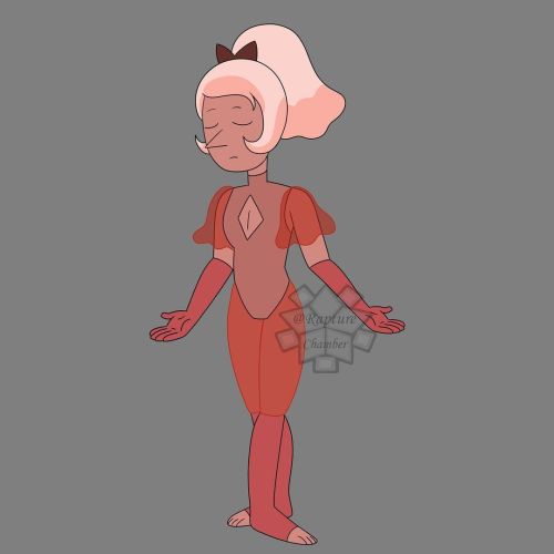 My entry for @mypearl_17 ‘s cherry pearl contest. This is my take on cherry agate’s pearl. I really 