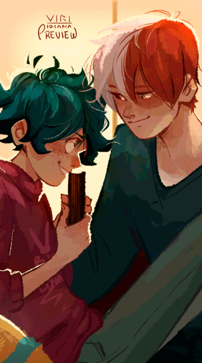 My preview for @tododekuworldszine !! There’s a pre-order announcement mailing list , you can check 