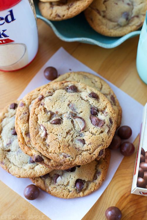 magicalfoodtime: (via Malted Whopper and Toffee Chocolate Chip Cookies - Life Made Simple)