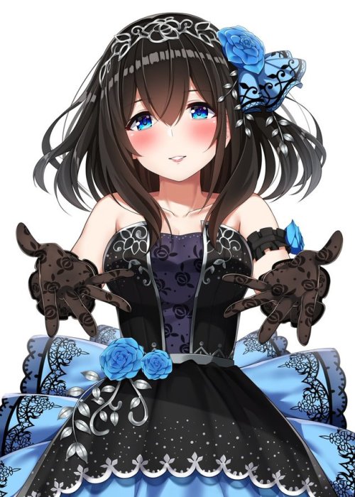 fileth-fileth:Go-1（ごーわん）＠3日目東シ－83aさんのツイート: アイドル衣装の文香描きましたん(*´▽｀*)夏コミで出すイラスト本の表紙になります～
