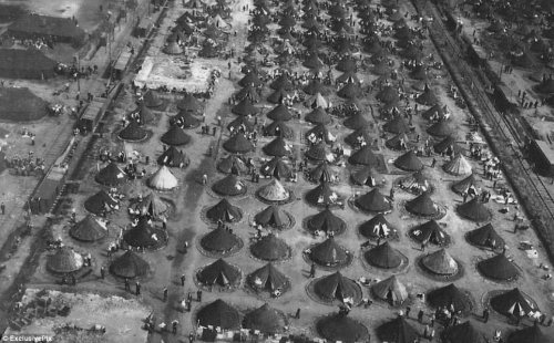 German Prisoner-of-War Camp, just after Germany’s surrender in WWII