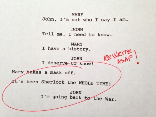 shitroughdrafts:Sherlock: Season 3, Episode 3. His Last Vow.Pre-order the Shit Rough Drafts book her