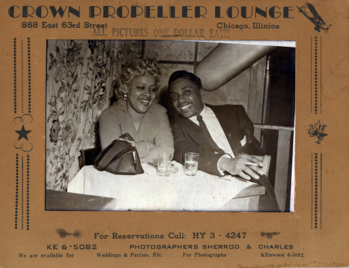 Asa Mae & Johnnie Green Crown Propeller Lounge, Chicago, 1950’s ©WaheedPhotoArchive, 2014