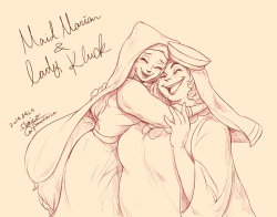 chaico:  Maid Marian and Lady kluck by chacckco