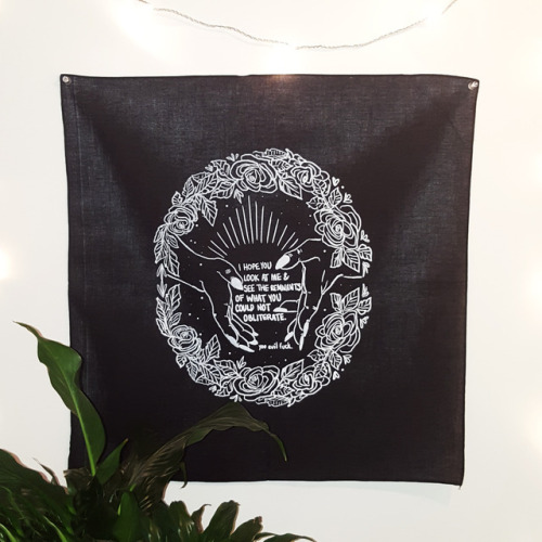Now on my online shop! Back patches screenprinted on 100% cotton bandanas.Fabric measures 21″x21″. A