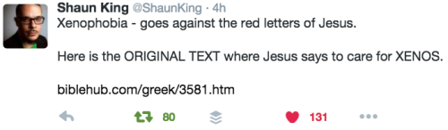 torisoulphoenix:hutchj:blakebaggott:Shaun King on TwitterBehold, REAL CHRISTIANITY!!!!!!