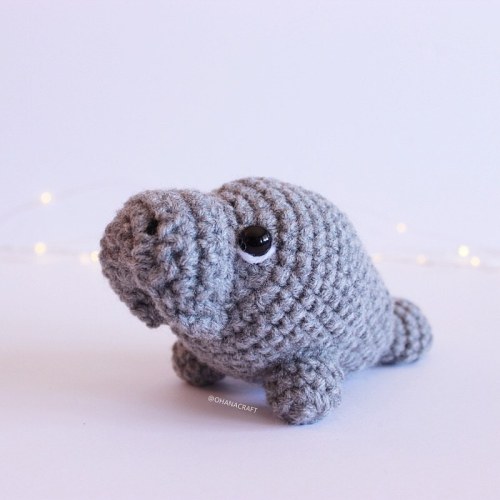 Who’s up to make this Monty the Manatee? Monty the manatee crochet pattern is now available in