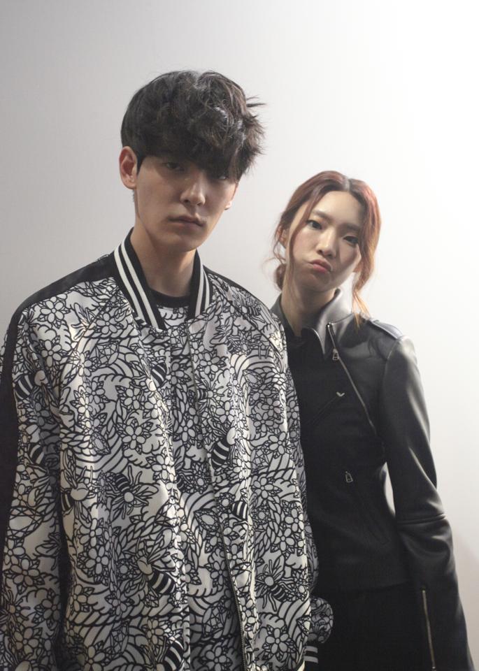 marieahh-deactivated20200503:  Jo Minho and Ju Sunyoung at KYE SS15 backstage 