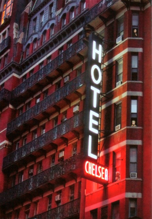 route22ny:NYC souvenir postcard, recently purchased & scanned, of the famous Chelsea Hotel in Ma