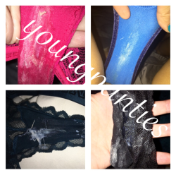 youngpanties:  Some of my most recent gusset pics 😉💕 Pm me if you’d like to get your hands on a pair, cock around a pair, or mouth tasting a pair! 💦👍🏻👅