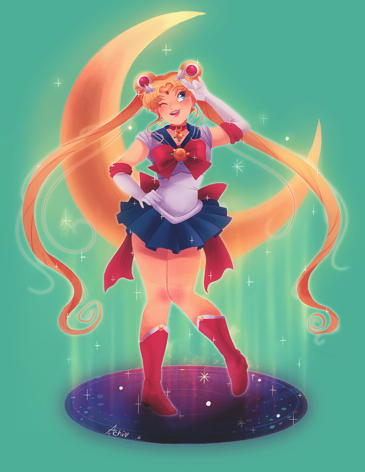 thebestfemale:  I finally draw something I can put how much sparkles I want.