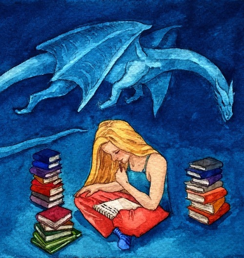 annaflackartist:Dreaming of Dragons.