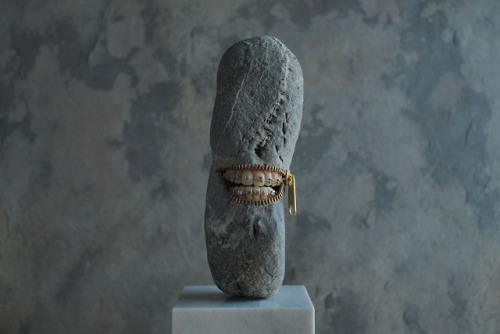 Some stone art by Hirotoshi Ito.