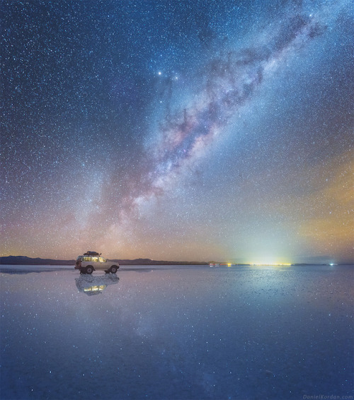 the-wolf-and-moon - Milky Way Over Bolivian Salt Flats