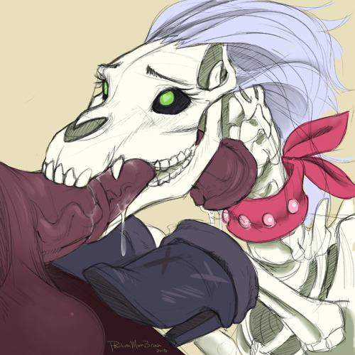 phathusa-moonbrush: Skellinore Bj Did a quick drawing of  Skellinore from season 8 My Little Pony. Fun character to draw, going to have to do more art with her in the future. Defiantly need more boney blowjobs >:) ~Enjoy ~Patreon~  omfg bless you