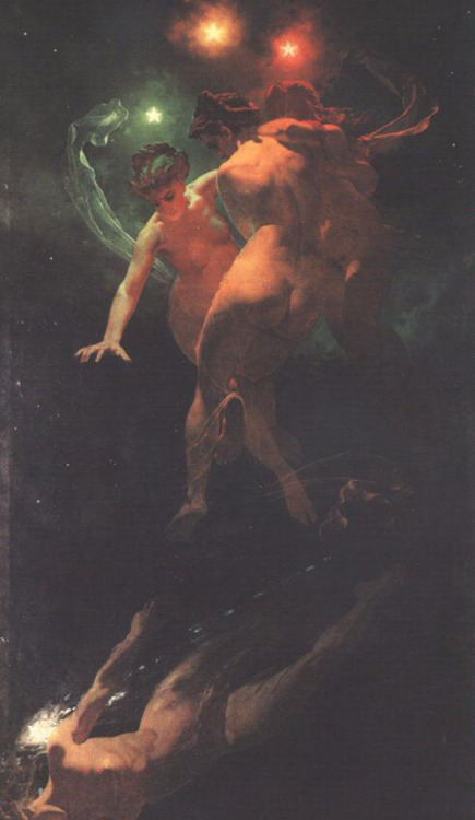 c0ssette:Mihály Zichy (1827–1906) Falling stars