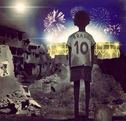 real-hiphophead:  In a picture: The reality of the World Cup 2014 in Brazil 