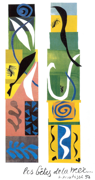 artist-matisse:The Beasts of the Sea, 1950, Henri Matisse