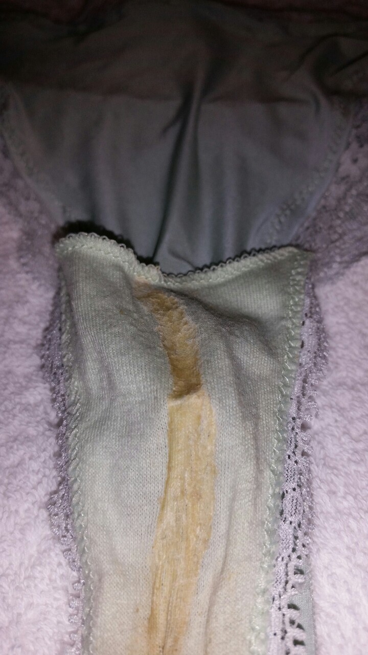 fletchbeast1:  Just a few shots of my sexy ass wife’s dirty panties and pretty