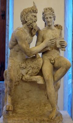 boysnmenart:  Pan and Daphnis, Roman copy after an Hellenistic original, Museo nazionale romano di palazzo Altemps.                     