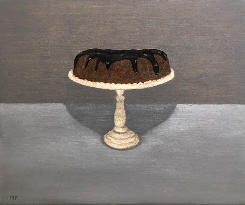 huariqueje:Bundt Cake # I   -   Mike Piggott , 2017American,b.1963-Oil on canvas, 20 x 24 in.  50.8 